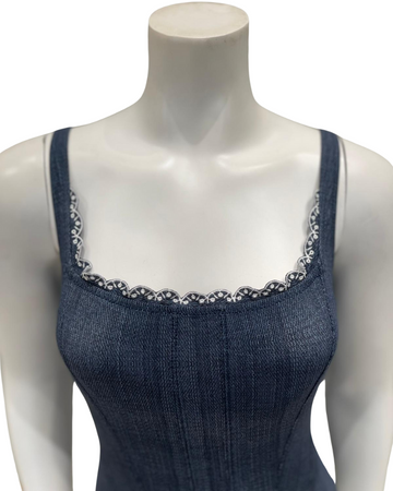 Profile by Gottex E25022160 Jeans Isabelle Square Neck Swimsuit Myselflingerie.com